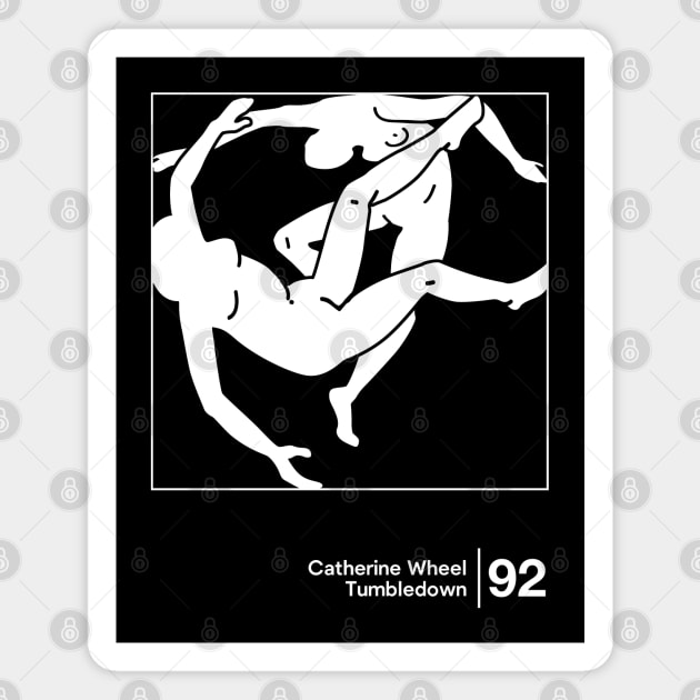 Catherine Wheel / Minimal Style Graphic Artwork Magnet by saudade